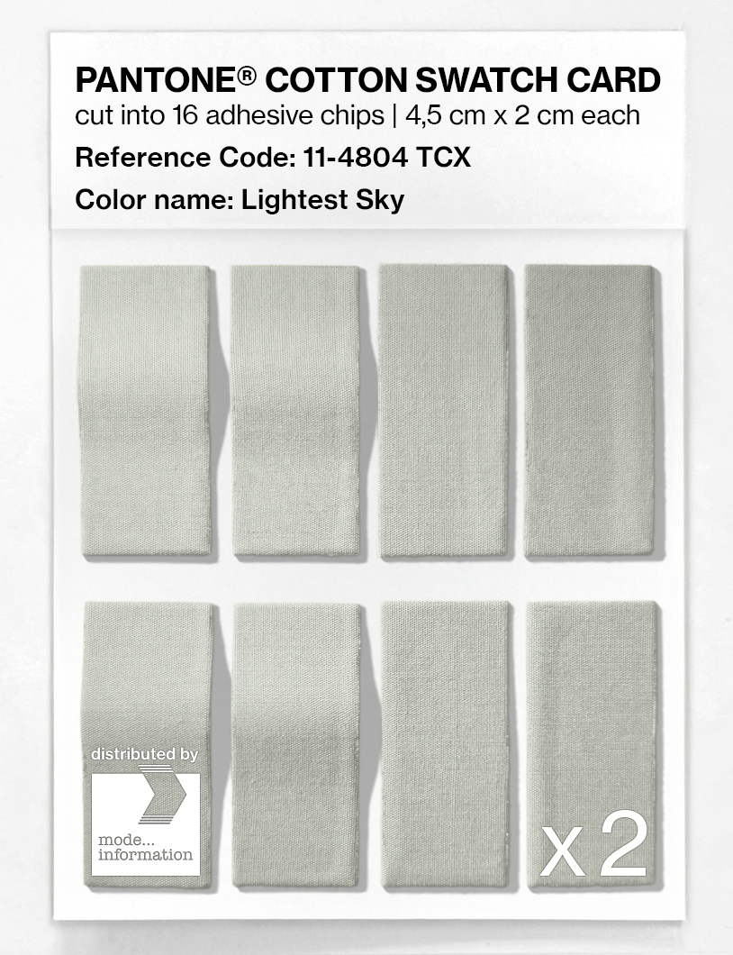 Artikelbild 5 des Artikels “PANTONE® COTTON SWATCH CARD 11-4804 TCX Lightest Sky “