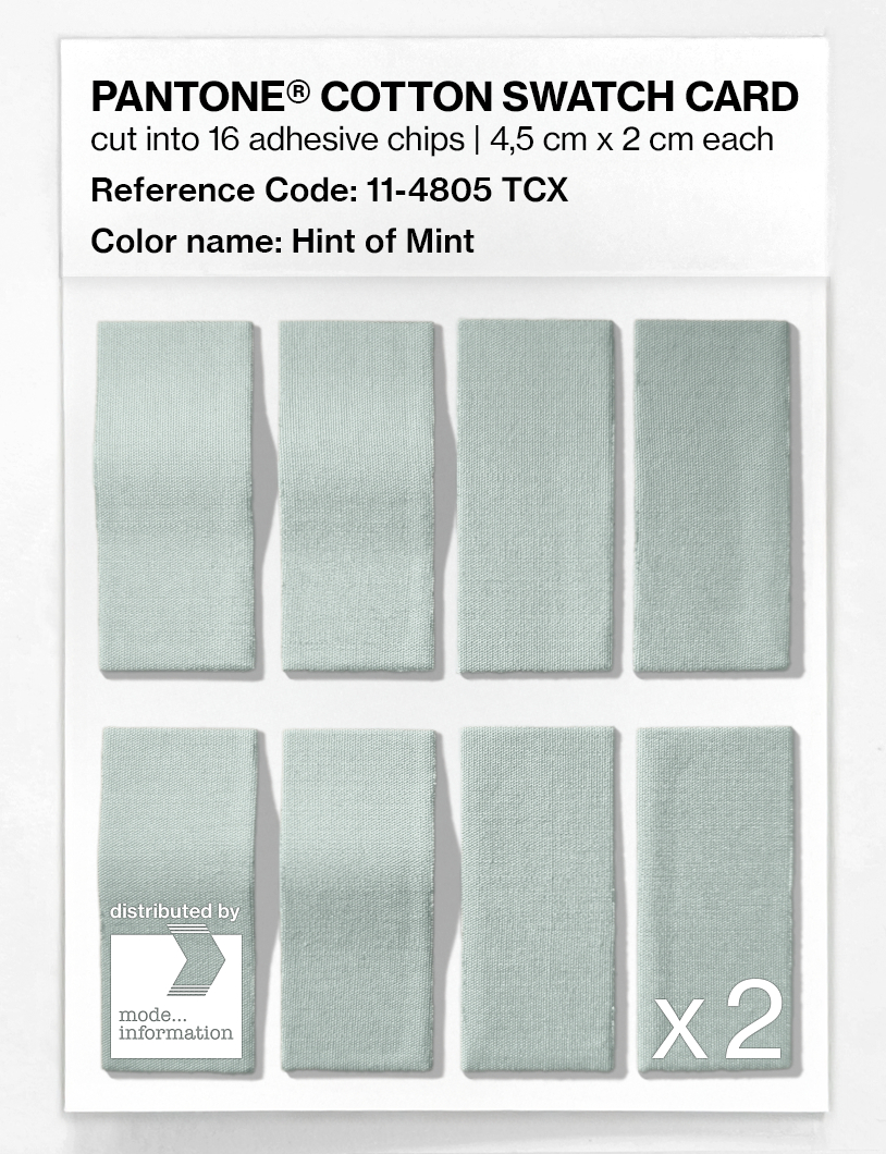 Artikelbild 5 des Artikels “PANTONE® COTTON SWATCH CARD 11-4805 TCX Hint of Mint “