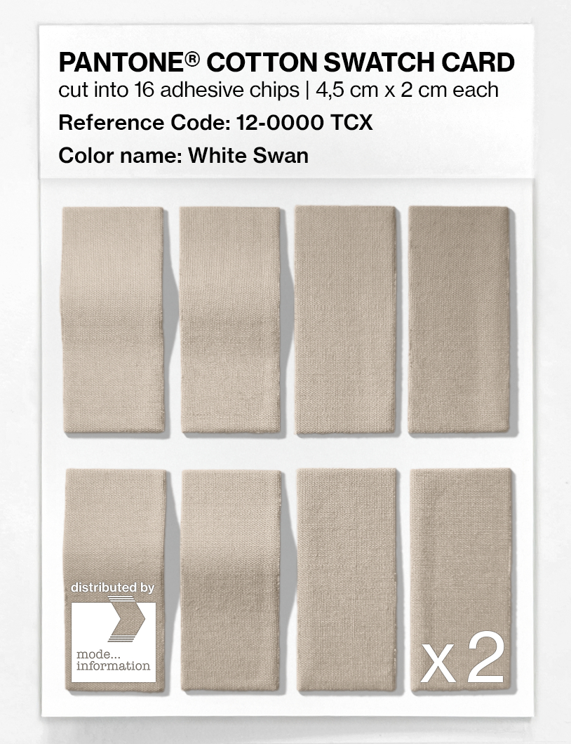 Artikelbild 5 des Artikels “PANTONE® COTTON SWATCH CARD 12-0000 TCX White Swan “