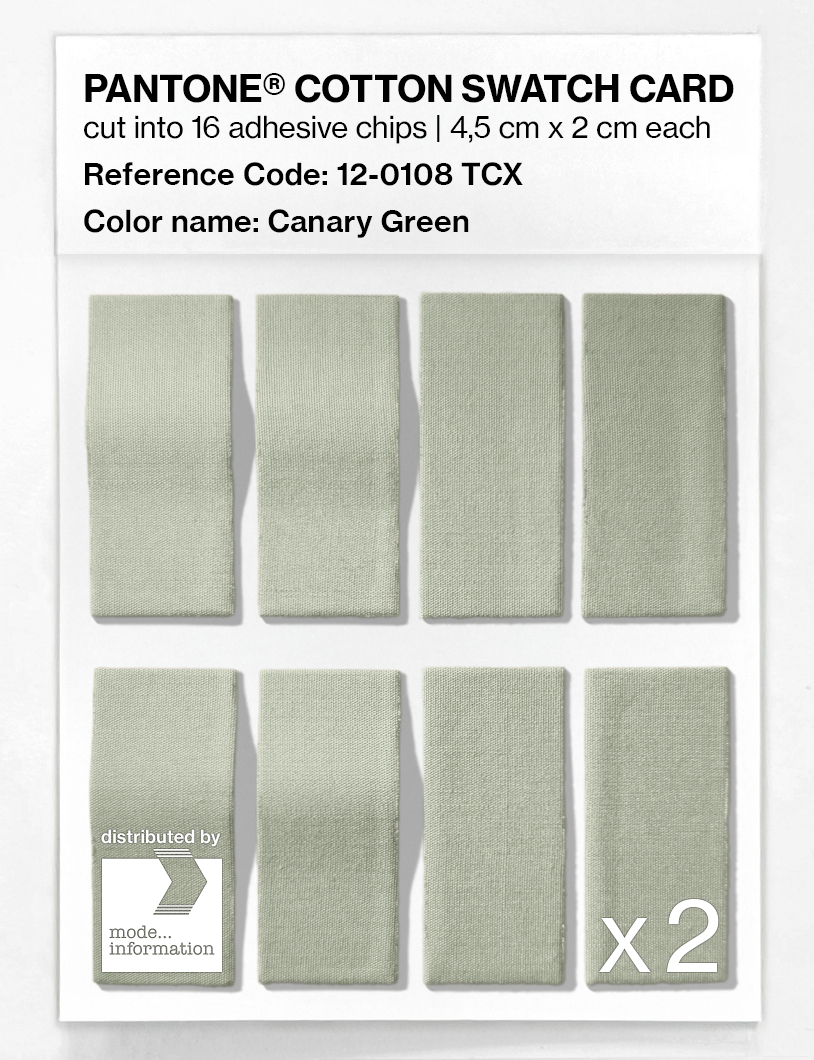 Artikelbild 5 des Artikels “PANTONE® COTTON SWATCH CARD 12-0108 TCX Canary Green “