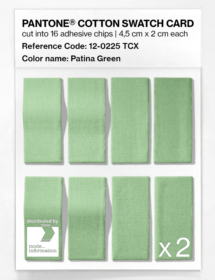 Artikelbild 5 des Artikels “PANTONE® COTTON SWATCH CARD 12-0225 TCX Patina Green “