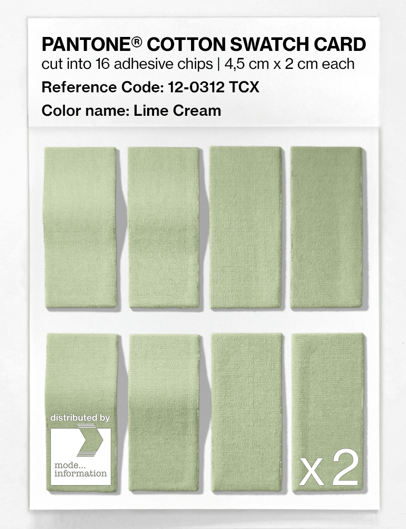 Artikelbild 5 des Artikels “PANTONE® COTTON SWATCH CARD 12-0312 TCX Lime Cream “