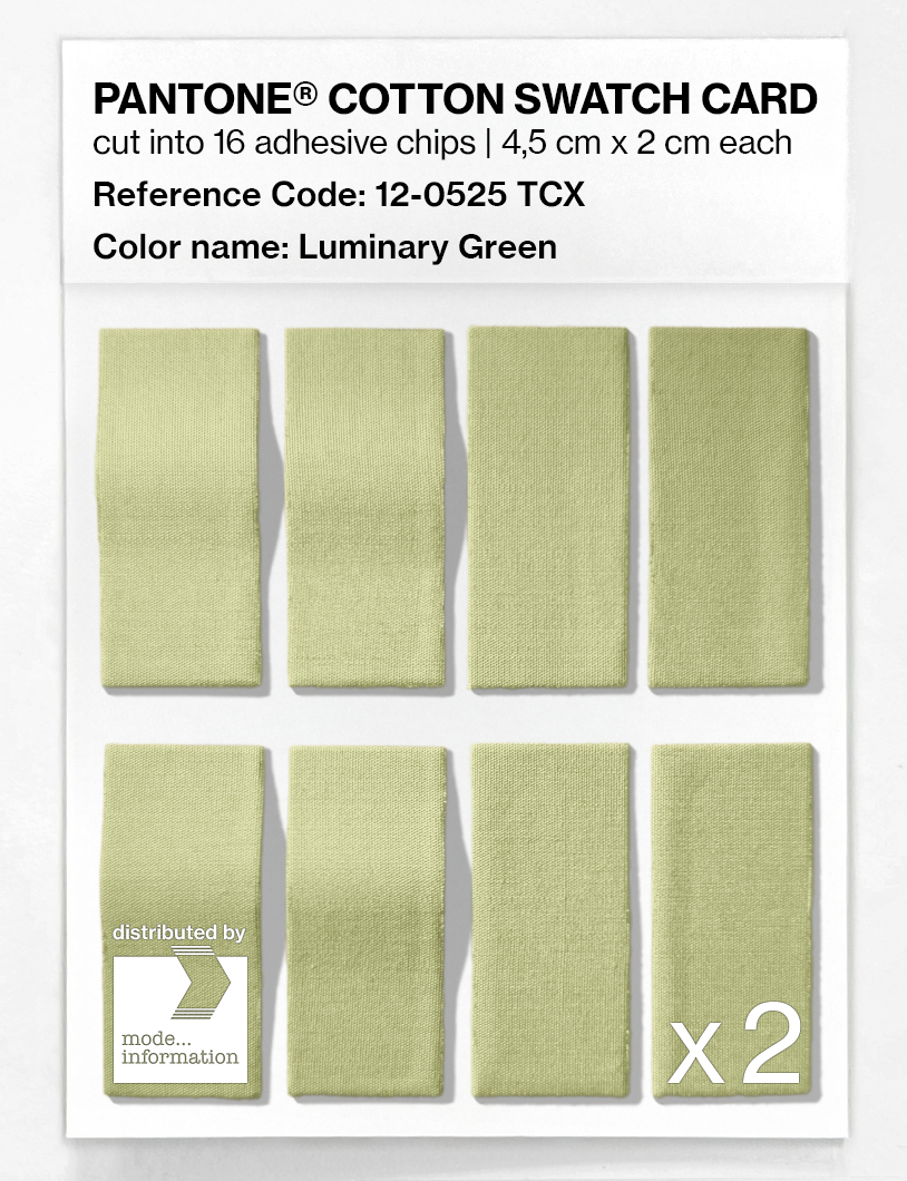 Artikelbild 5 des Artikels “PANTONE® COTTON SWATCH CARD 12-0525 TCX Luminary Green “