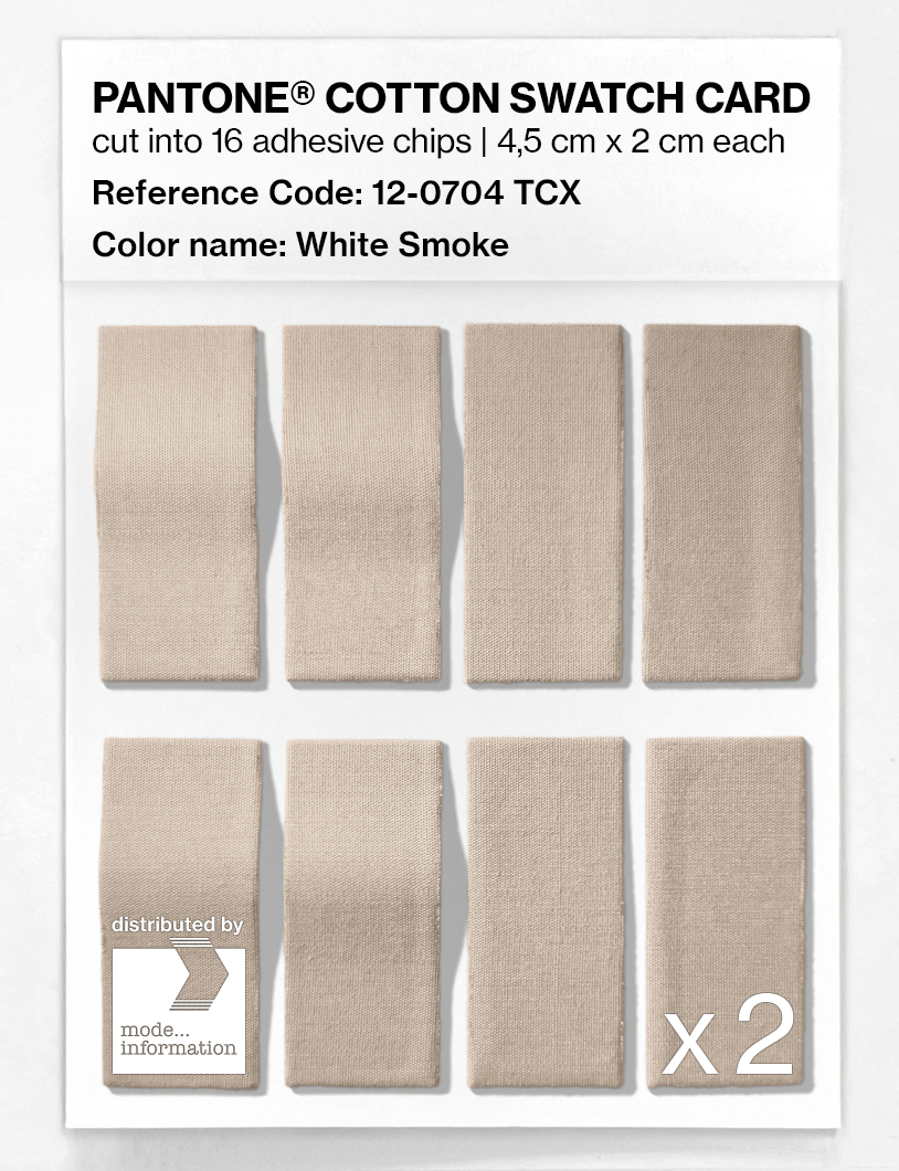 Artikelbild 5 des Artikels “PANTONE® COTTON SWATCH CARD 12-0704 TCX White Smoke “