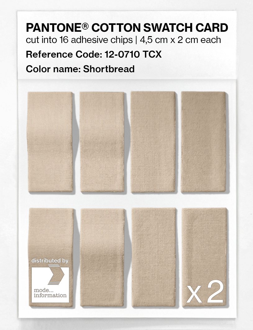 Artikelbild 5 des Artikels “PANTONE® COTTON SWATCH CARD 12-0710 TCX Shortbread “