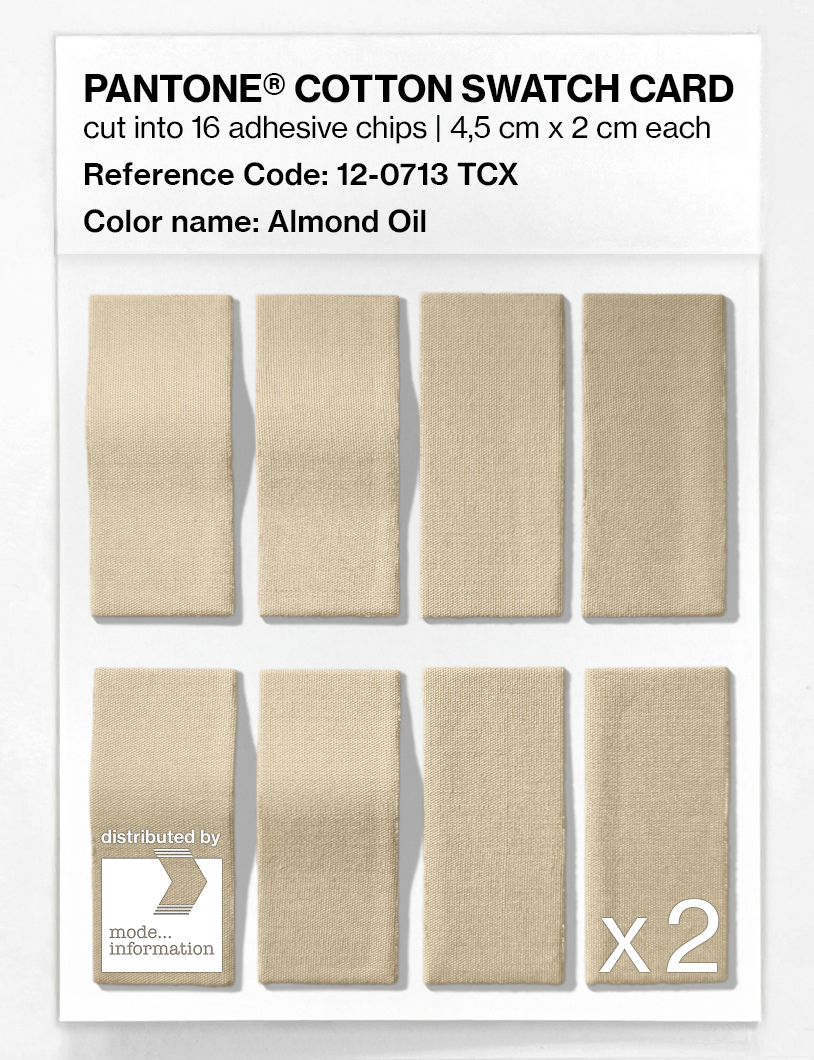 Artikelbild 5 des Artikels “PANTONE® COTTON SWATCH CARD 12-0713 TCX Almond Oil “