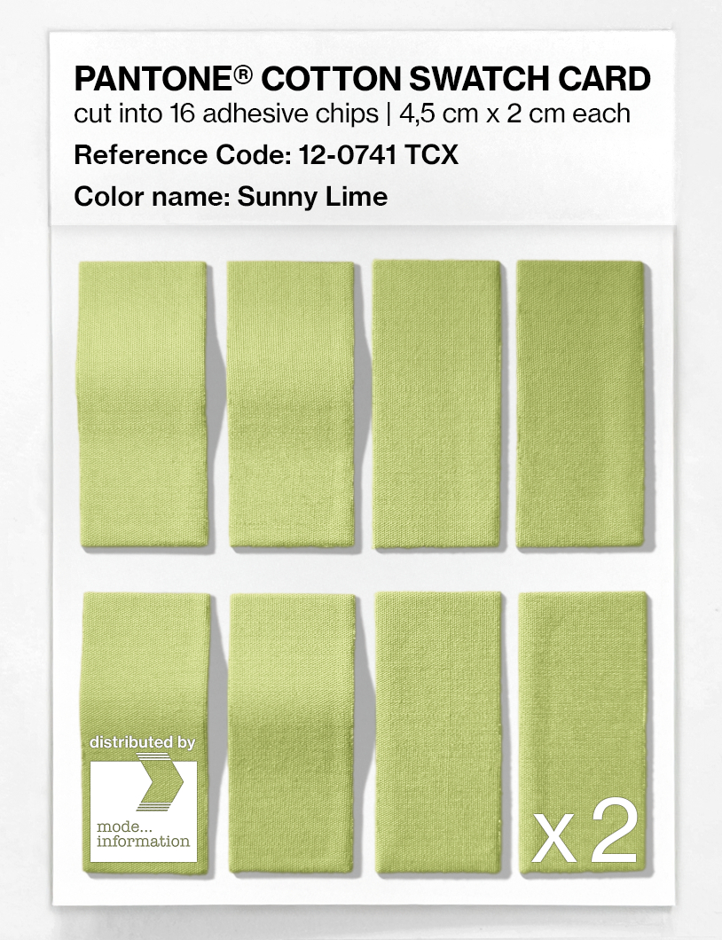 Artikelbild 5 des Artikels “PANTONE® COTTON SWATCH CARD 12-0741 TCX Sunny Lime “