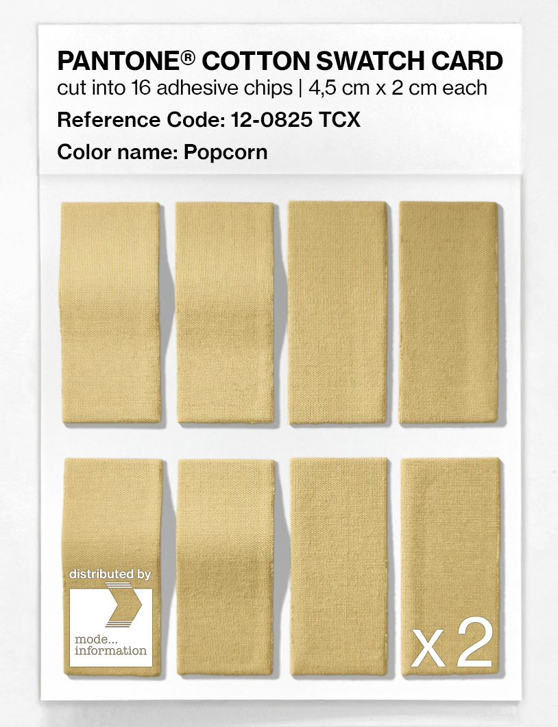 Artikelbild 5 des Artikels “PANTONE® COTTON SWATCH CARD 12-0825 TCX Popcorn “