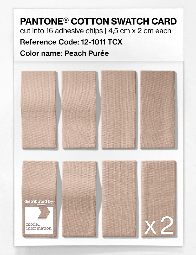 Artikelbild 5 des Artikels “PANTONE® COTTON SWATCH CARD 12-1011 TCX Peach Purée “