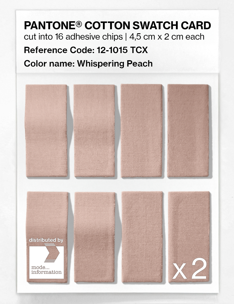 Artikelbild 5 des Artikels “PANTONE® COTTON SWATCH CARD 12-1015 TCX Whispering Peach “