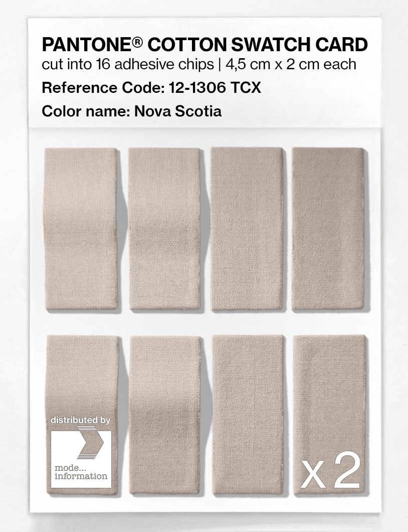 Product image 5 of the product “PANTONE® COTTON SWATCH CARD 12-1306 TCX Nova Scotia ”
