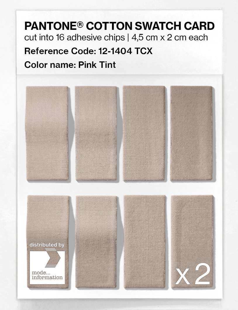 Product image 5 of the product “PANTONE® COTTON SWATCH CARD 12-1404 TCX Pink Tint ”