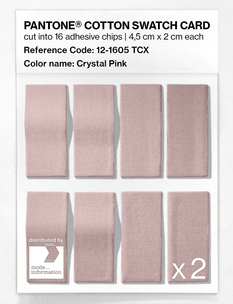 Artikelbild 5 des Artikels “PANTONE® COTTON SWATCH CARD 12-1605 TCX Crystal Pink “