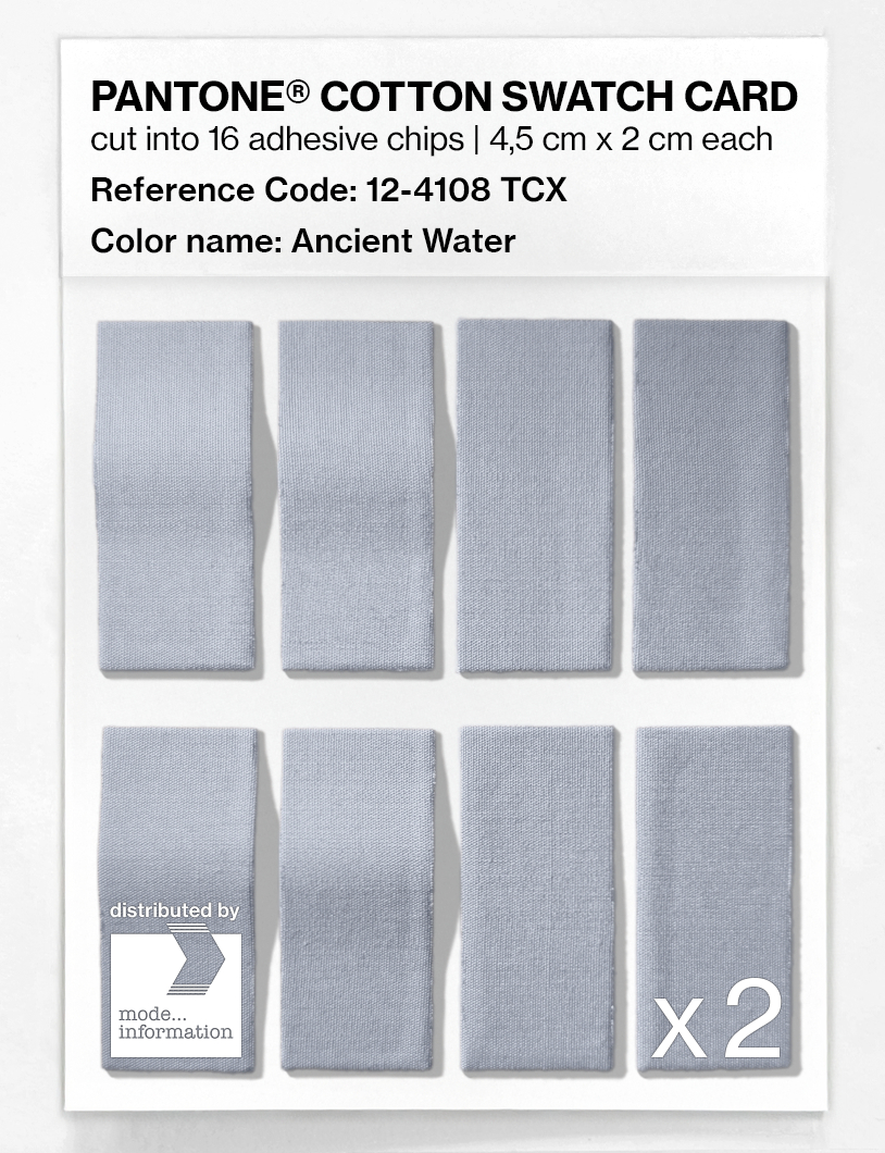 Product image 5 of the product “PANTONE® COTTON SWATCH CARD 12-4108 TCX Ancient Water ”