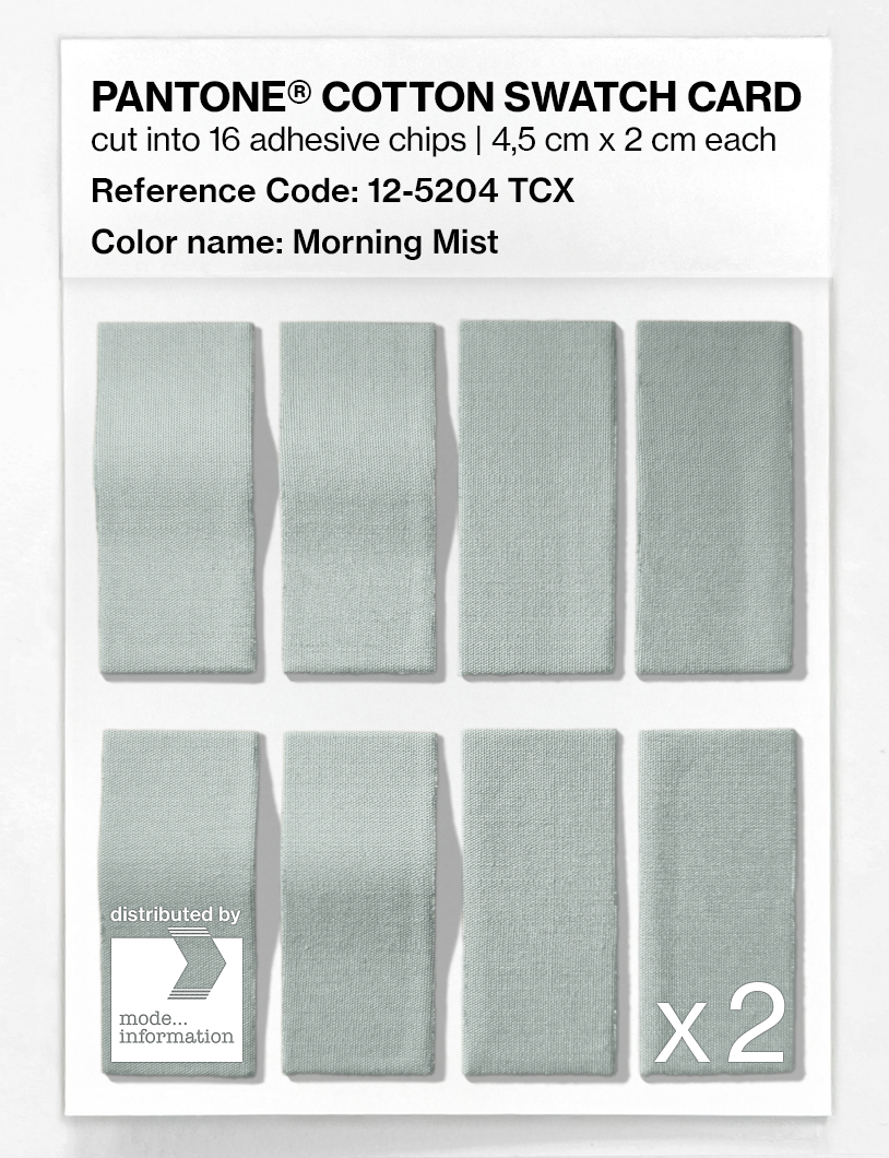 Artikelbild 5 des Artikels “PANTONE® COTTON SWATCH CARD 12-5204 TCX Morning Mist “