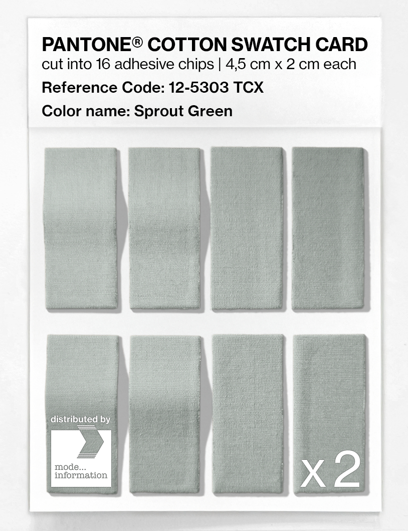 Artikelbild 5 des Artikels “PANTONE® COTTON SWATCH CARD 12-5303 TCX Sprout Green “