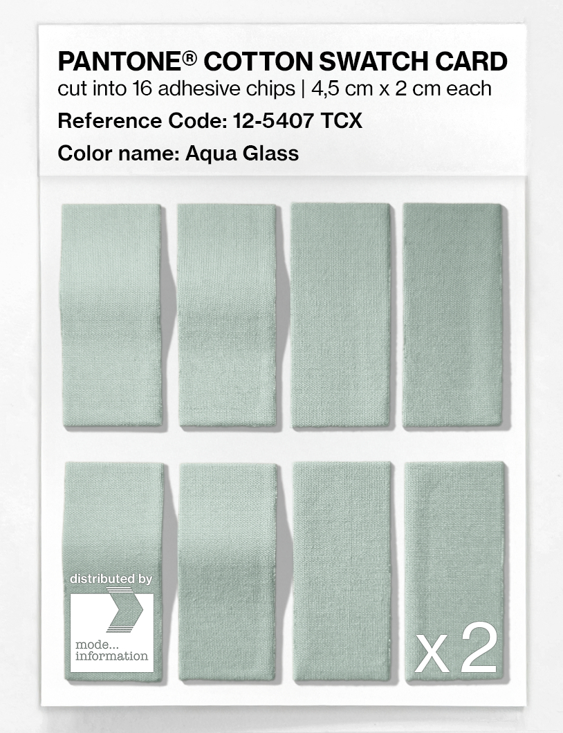 Artikelbild 5 des Artikels “PANTONE® COTTON SWATCH CARD 12-5407 TCX Aqua Glass “