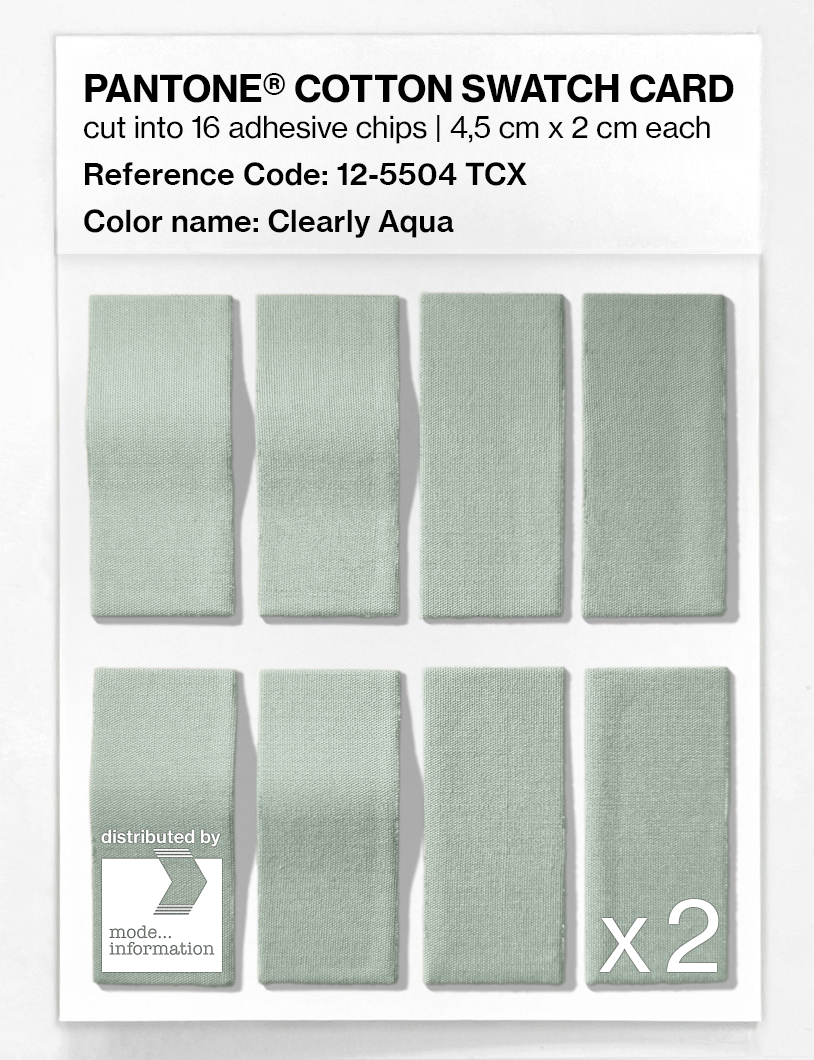 Artikelbild 5 des Artikels “PANTONE® COTTON SWATCH CARD 12-5504 TCX Clearly Aqua “