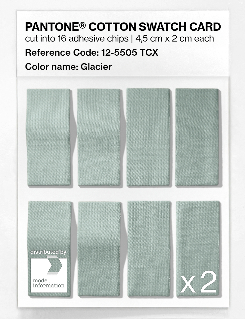 Artikelbild 5 des Artikels “PANTONE® COTTON SWATCH CARD 12-5505 TCX Glacier “
