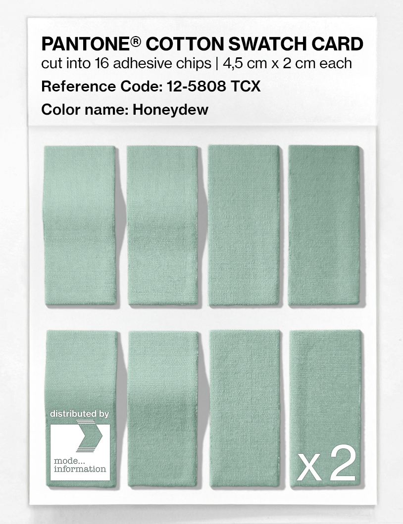 Product image 5 of the product “PANTONE® COTTON SWATCH CARD 12-5808 TCX Honeydew ”