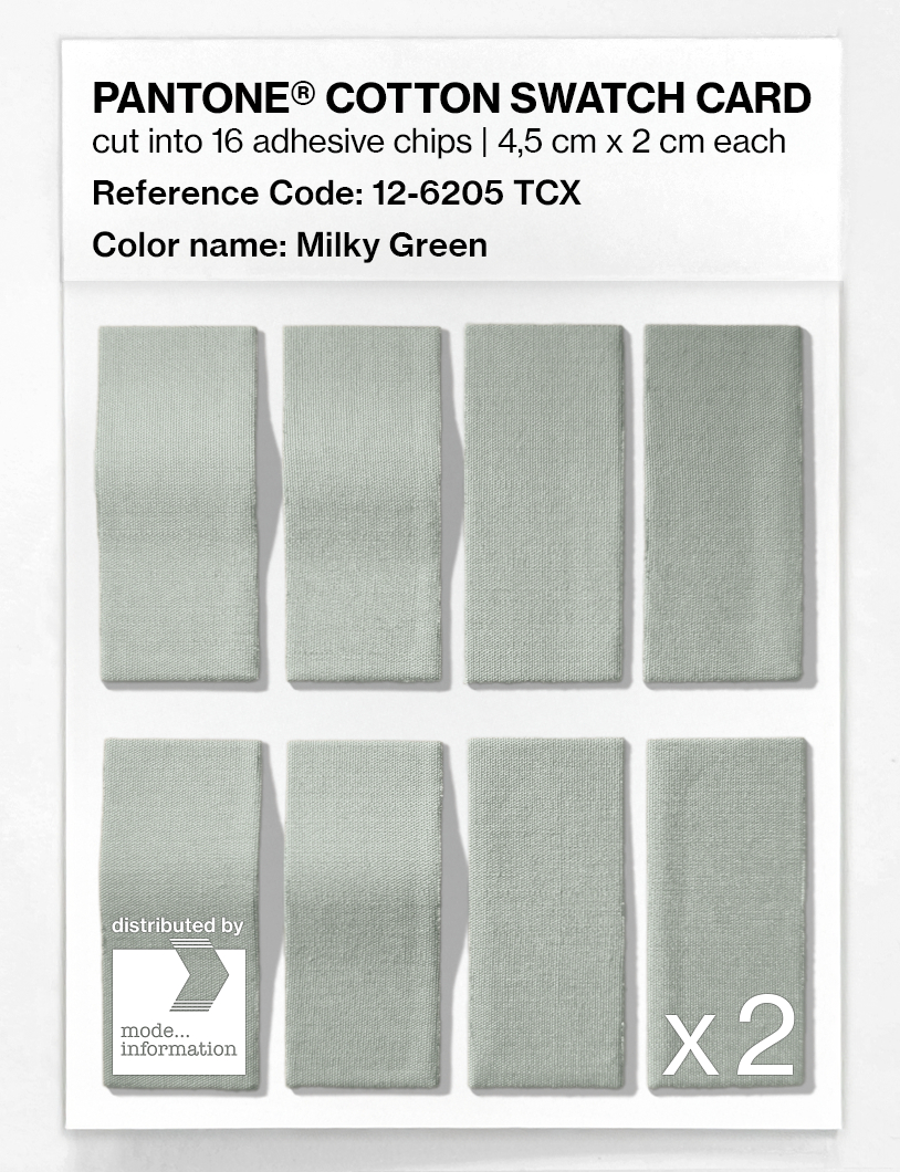 Artikelbild 5 des Artikels “PANTONE® COTTON SWATCH CARD 12-6205 TCX Milky Green “