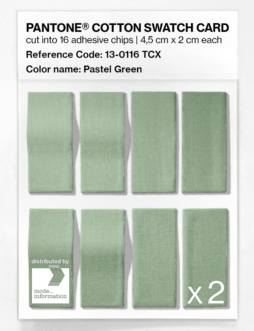 Artikelbild 5 des Artikels “PANTONE® COTTON SWATCH CARD 13-0116 TCX Pastel Green “