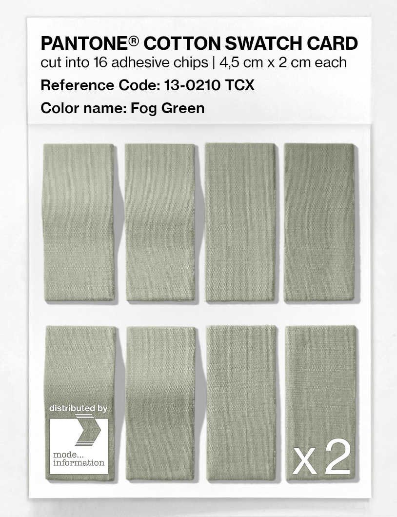 Artikelbild 5 des Artikels “PANTONE® COTTON SWATCH CARD 13-0210 TCX Fog Green “