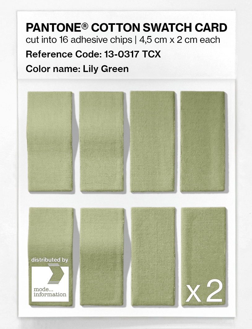 Artikelbild 5 des Artikels “PANTONE® COTTON SWATCH CARD 13-0317 TCX Lily Green “