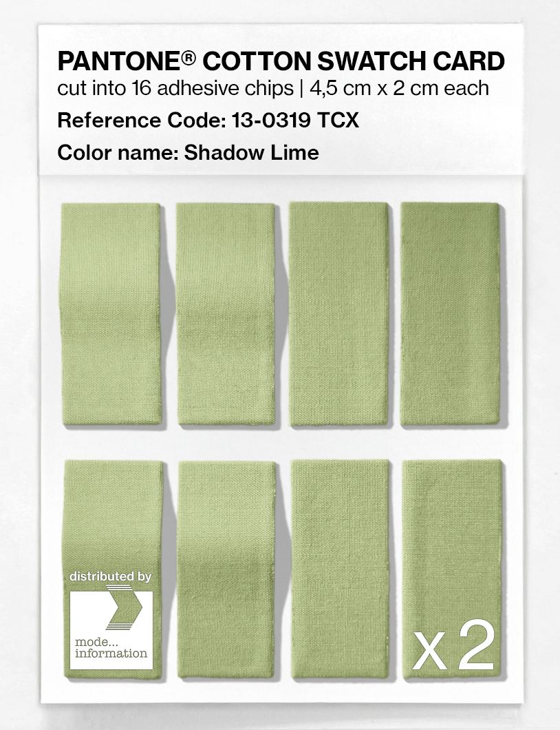 Artikelbild 5 des Artikels “PANTONE® COTTON SWATCH CARD 13-0319 TCX Shadow Lime “