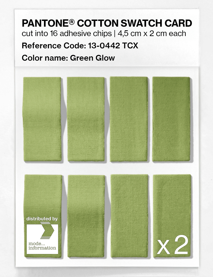 Artikelbild 5 des Artikels “PANTONE® COTTON SWATCH CARD 13-0442 TCX Green Glow “