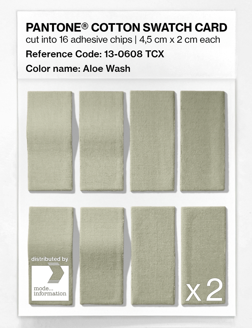 Artikelbild 5 des Artikels “PANTONE® COTTON SWATCH CARD 13-0608 TCX Aloe Wash “