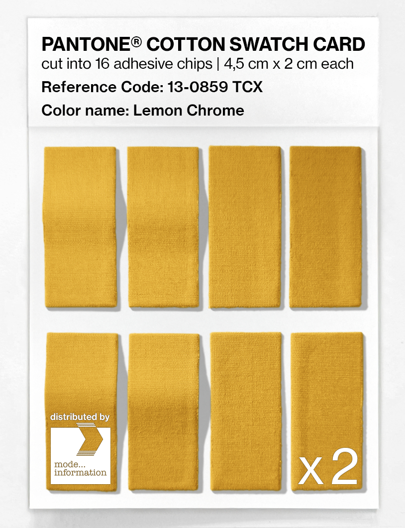 Artikelbild 5 des Artikels “PANTONE® COTTON SWATCH CARD 13-0859 TCX Lemon Chrome “