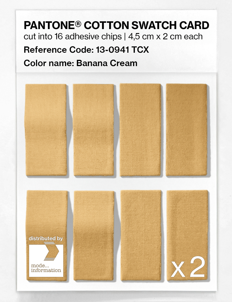 Product image 5 of the product “PANTONE® COTTON SWATCH CARD 13-0941 TCX Banana Cream ”