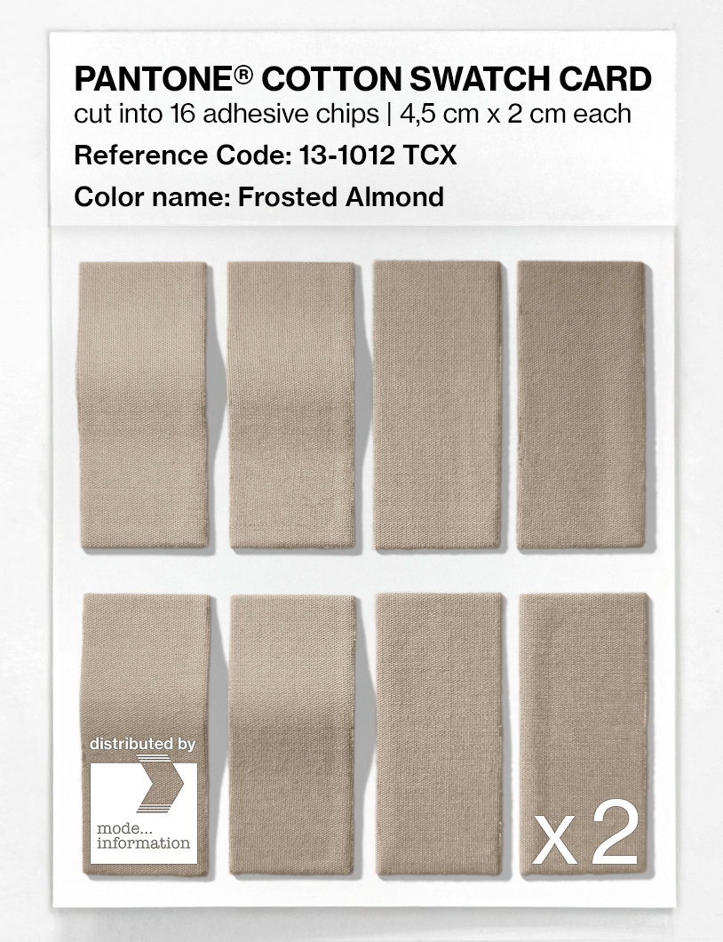 Artikelbild 5 des Artikels “PANTONE® COTTON SWATCH CARD 13-1012 TCX Frosted Almond “