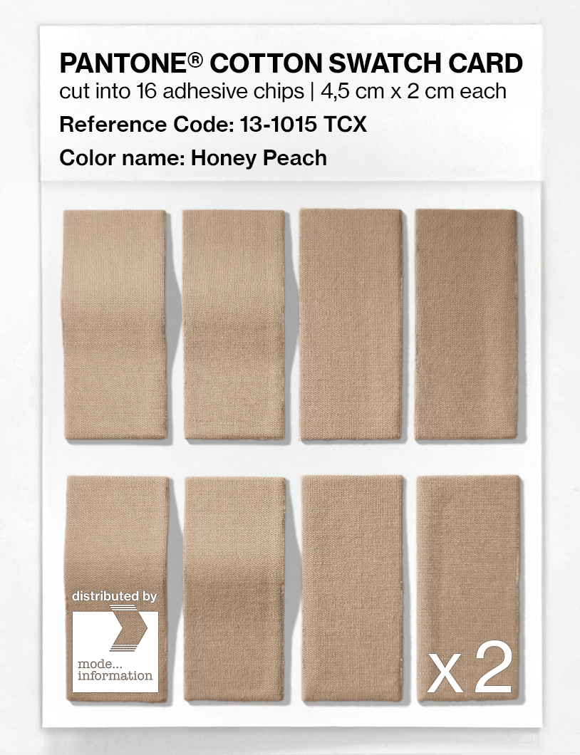 Product image 5 of the product “PANTONE® COTTON SWATCH CARD 13-1015 TCX Honey Peach ”