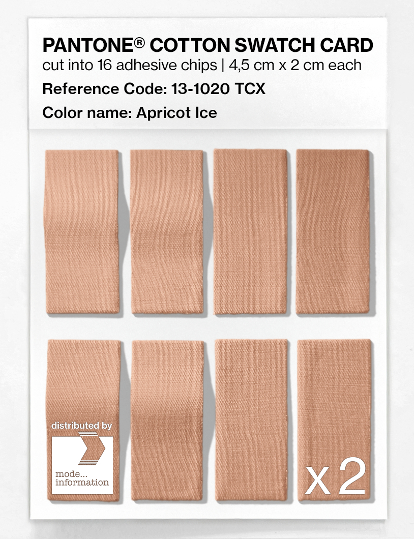 Product image 5 of the product “PANTONE® COTTON SWATCH CARD 13-1020 TCX Apricot Ice ”