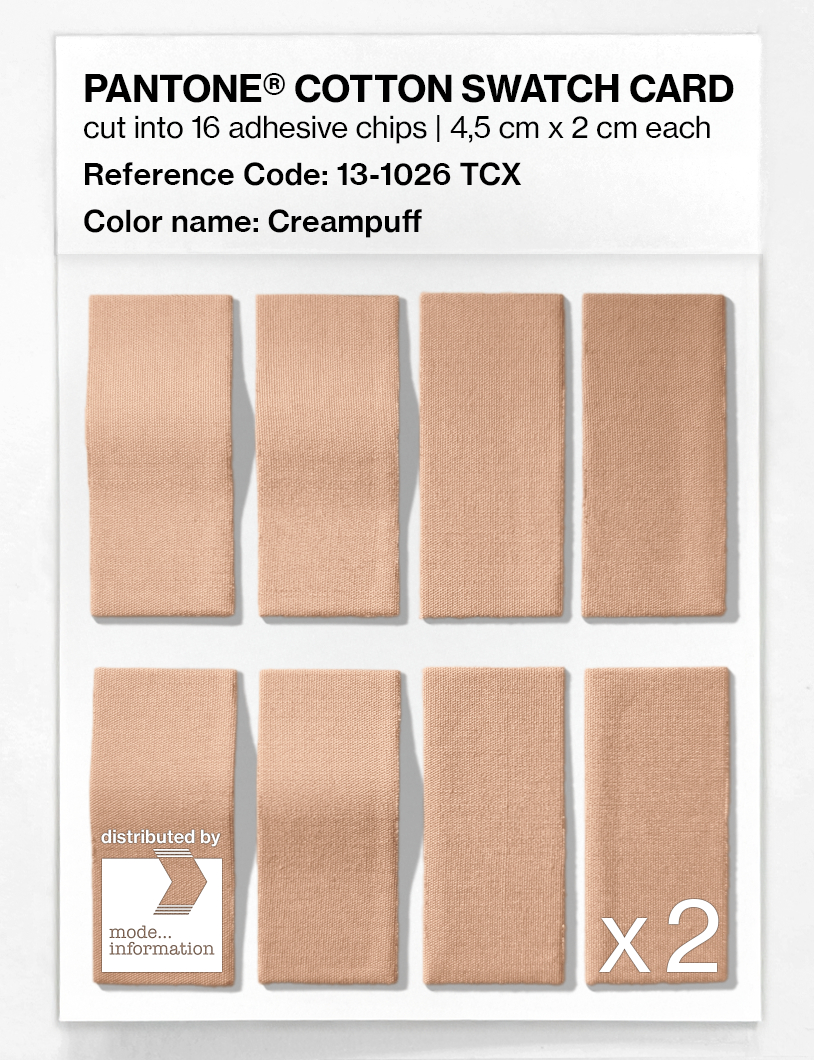 Artikelbild 5 des Artikels “PANTONE® COTTON SWATCH CARD 13-1026 TCX Creampuff “