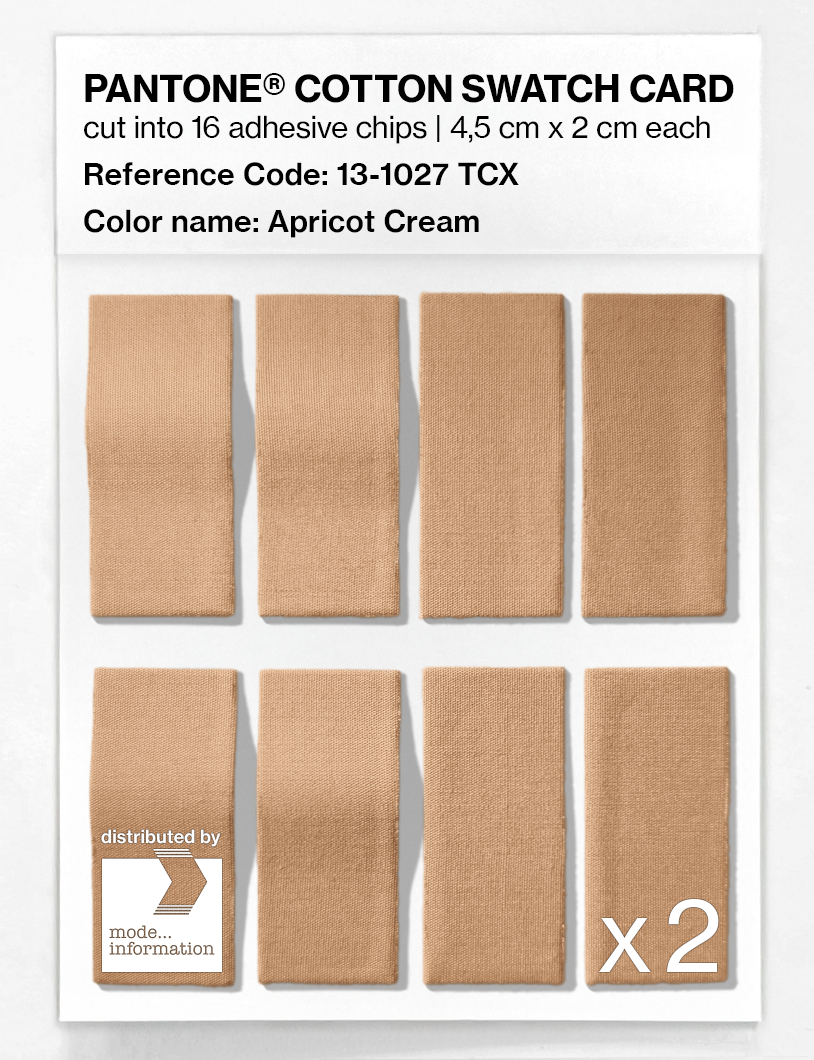 Artikelbild 5 des Artikels “PANTONE® COTTON SWATCH CARD 13-1027 TCX Apricot Cream “
