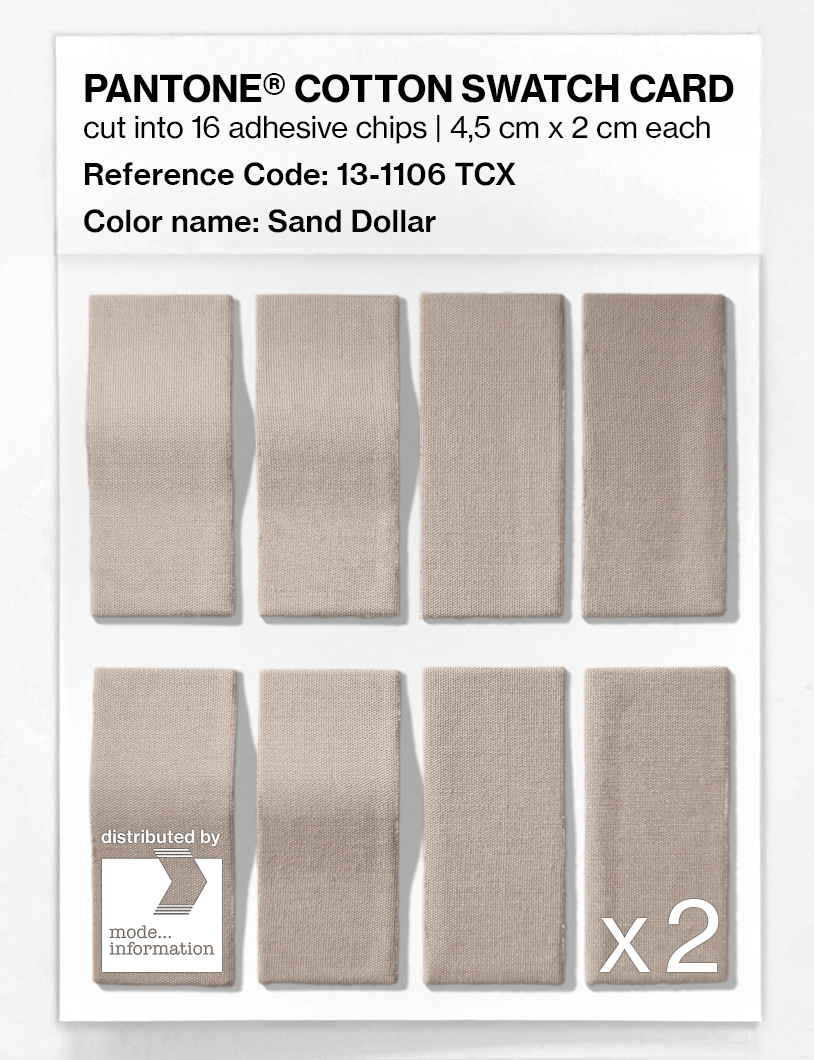 Artikelbild 5 des Artikels “PANTONE® COTTON SWATCH CARD 13-1106 TCX Sand Dollar “