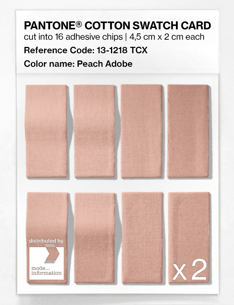 Artikelbild 5 des Artikels “PANTONE® COTTON SWATCH CARD 13-1218 TCX Peach Adobe “