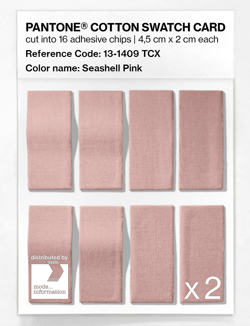 Product image 5 of the product “PANTONE® COTTON SWATCH CARD 13-1409 TCX Seashell Pink ”