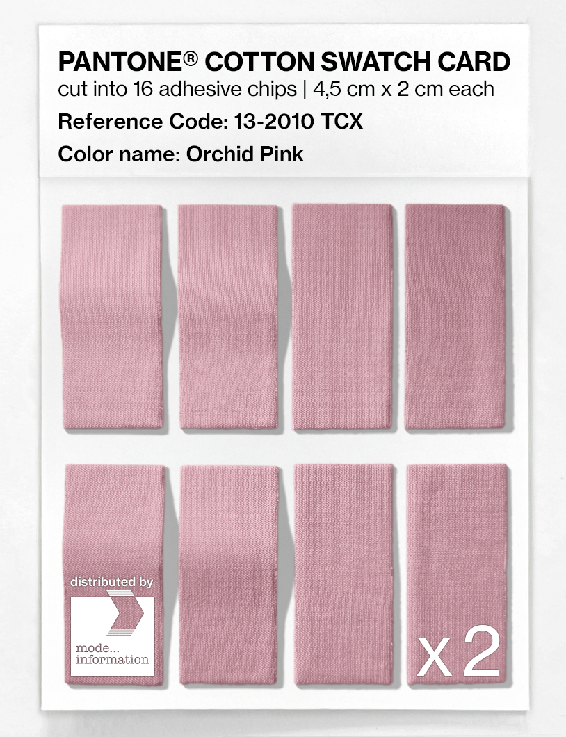 Product image 5 of the product “PANTONE® COTTON SWATCH CARD 13-2010 TCX Orchid Pink ”