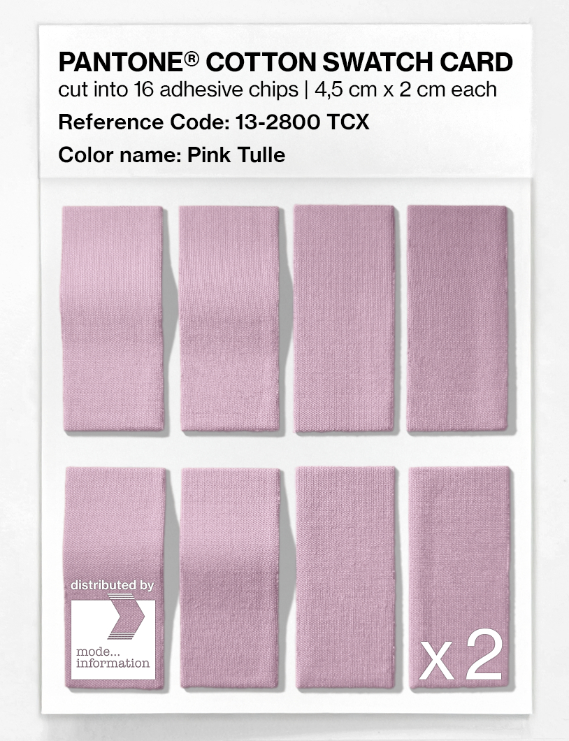 Product image 5 of the product “PANTONE® COTTON SWATCH CARD 13-2800 TCX Pink Tulle ”