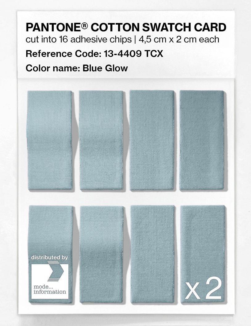 Product image 5 of the product “PANTONE® COTTON SWATCH CARD 13-4409 TCX Blue Glow ”