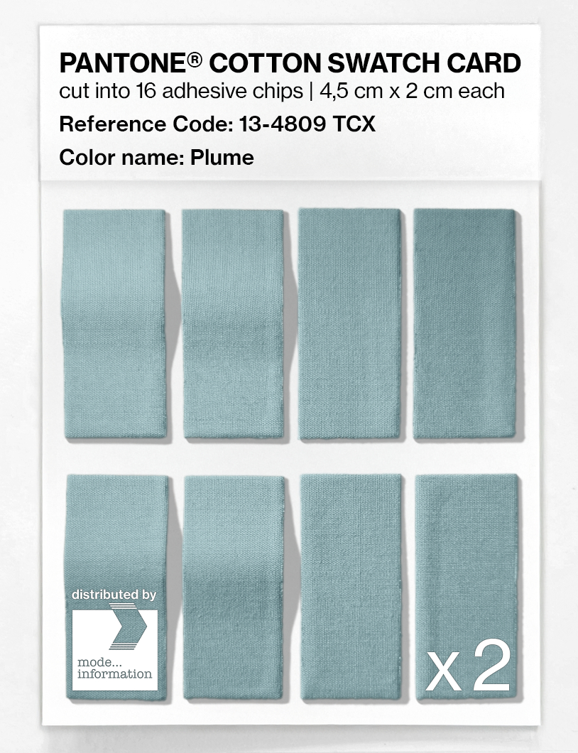 Product image 5 of the product “PANTONE® COTTON SWATCH CARD 13-4809 TCX Plume ”
