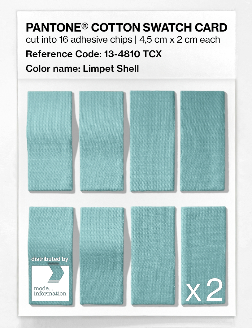 Product image 5 of the product “PANTONE® COTTON SWATCH CARD 13-4810 TCX Limpet Shell ”