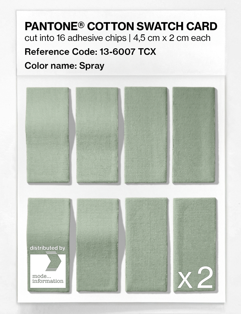 Product image 5 of the product “PANTONE® COTTON SWATCH CARD 13-6007 TCX Spray ”