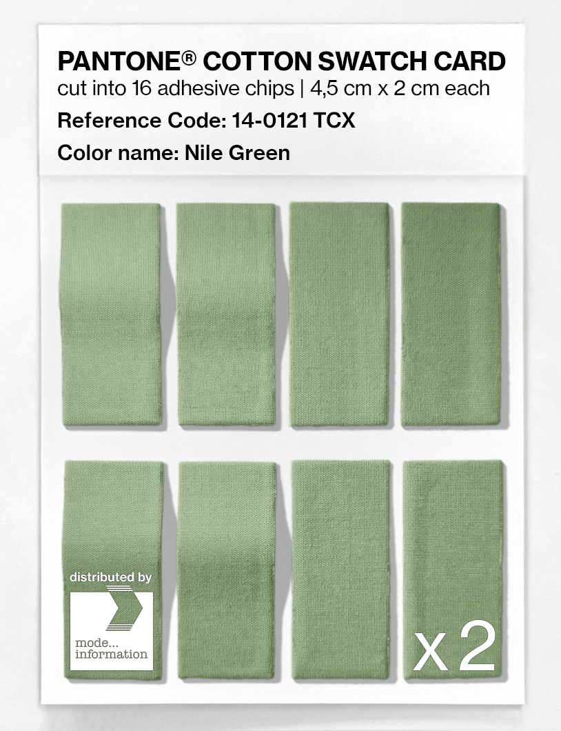 Artikelbild 5 des Artikels “PANTONE® COTTON SWATCH CARD 14-0121 TCX Nile Green “