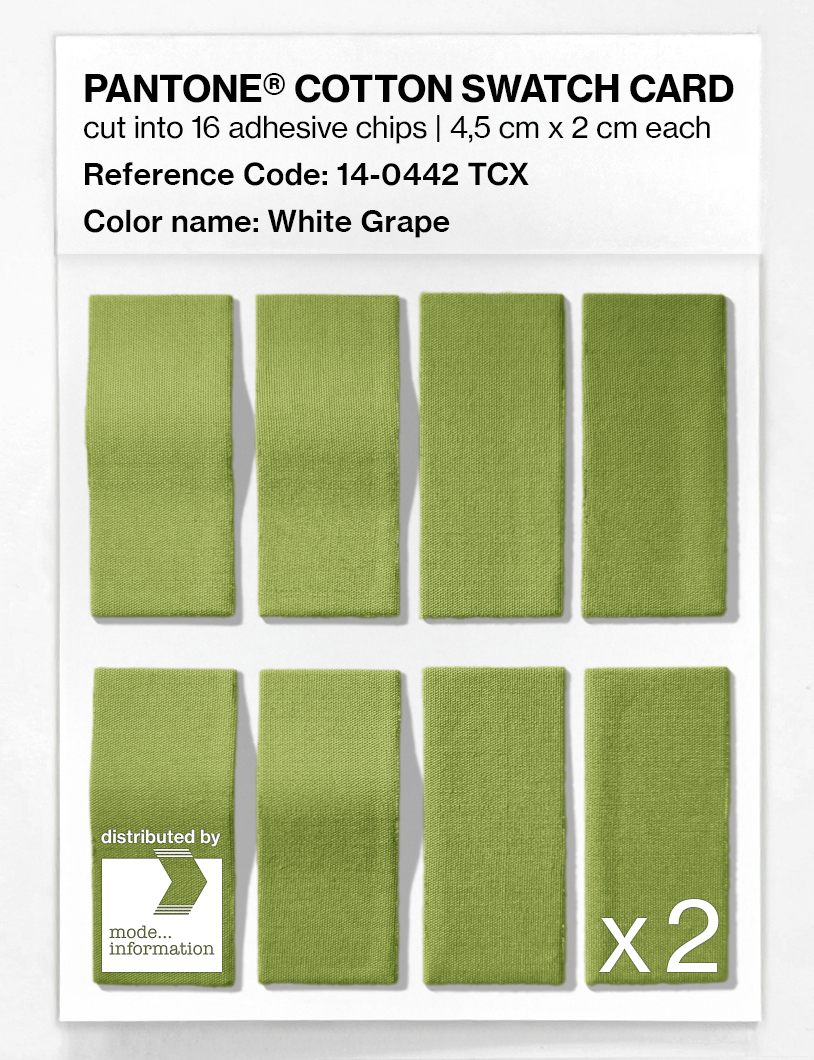 Product image 5 of the product “PANTONE® COTTON SWATCH CARD 14-0442 TCX White Grape ”
