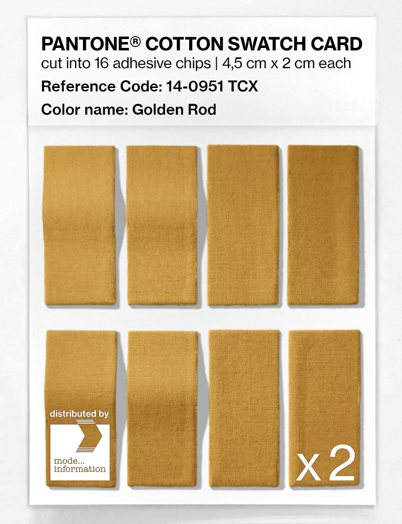 Product image 5 of the product “PANTONE® COTTON SWATCH CARD 14-0951 TCX Golden Rod ”